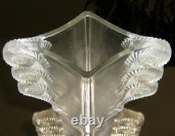 Rene Lalique 1929 Amiens Vase. 7. Signed, Damaged, Well Repaired, Different