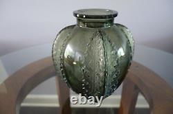 Rene Lalique Chardons Vase in Grey C1922