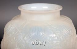 Rene Lalique Early Opalescent Domrémy Art Glass Vase