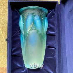 Rene Lalique Opalescent Glass Ceylan Vase 1924 Design