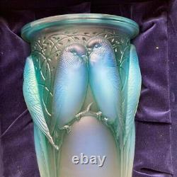 Rene Lalique Opalescent Glass Ceylan Vase 1924 Design