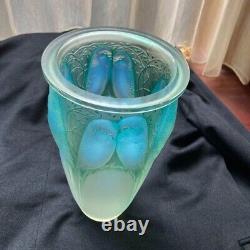 Rene Lalique Opalescent Glass Ceylan Vase 1924 Design