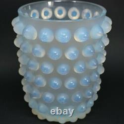 Rene Lalique Opalescent Glass Mossi Vase