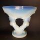 Sabino French Art Deco Opaline Horse Glass Bowl 1930s Signed