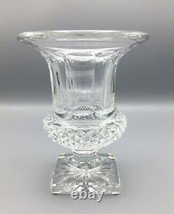 Saint-Louis Crystal Clear Versailles Vase 8 Made In France Excellent