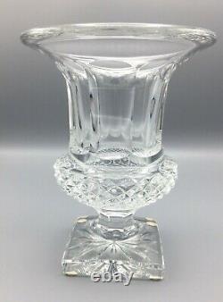 Saint-Louis Crystal Clear Versailles Vase 8 Made In France Excellent