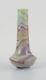 Sevres, French art glass vase with marble decoration and gold flowers
