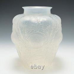 Signed Rene Lalique Domremy Vase Marcilhac 979