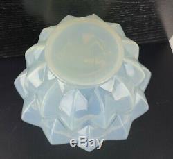 Signed Rene Lalique Nivernais Art Deco Opalescent Glass Vase No 1005 Circa 1927