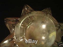 Spectacular Lalique Clear & Frosted Claude 14 Vase