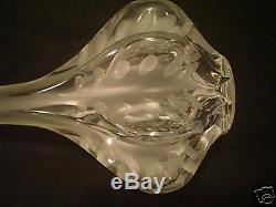Spectacular Lalique Clear & Frosted Claude 14 Vase