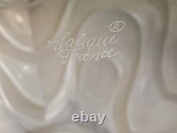 Spectacular Lalique Crystal Vibrations Spherical 12 Vase Signed Mint