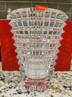 Stunning Baccarat Oval Eye Crystal Vase opened but never used