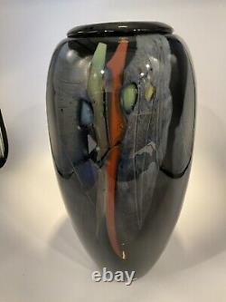 Stunning Claude Monod (1944-1990) France Art Glass Vase 11 RARE