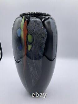 Stunning Claude Monod (1944-1990) France Art Glass Vase 11 RARE