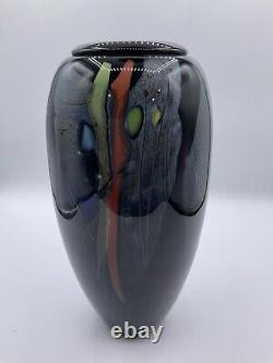 Stunning Claude Monod (1944-1990) France Art Glass Vase 11 RARE