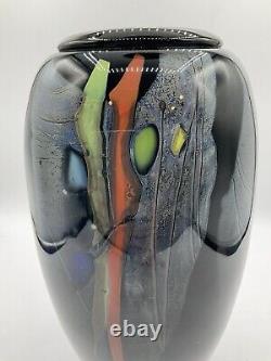 Stunning Claude Monod (1944-1990) France Art Glass Vase 11 RARE