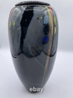 Stunning Claude Monod (1944-1990) France Art Glass Vase 11 RARE