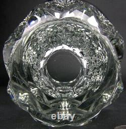 Stunning Heavy Signed St. Louis Crystal 9 Vase French France Cut Glass Faceted