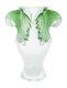 Stunning Lalique France Crystal Frosted & Green Macao Macaw Vase, Ltd of 99