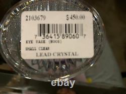 Stunning NEW Baccarat CLEAR glass Small Eye Vase-6 Inches tall-Retail $450