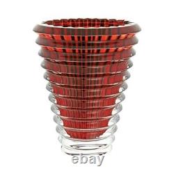 Stunning NEW Baccarat Red Small Eye Vase-Retail $570