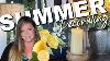 Summer Decorating Layering Decor Pieces Adding Color