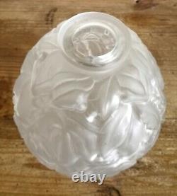 Superb French Art Deco Glass Vase by Carrillo c1930 19cm Tall