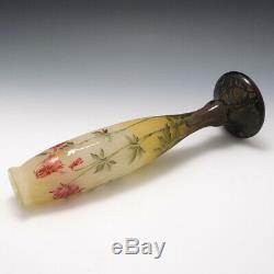 Tall Daum Nancy Floral Vase c1910