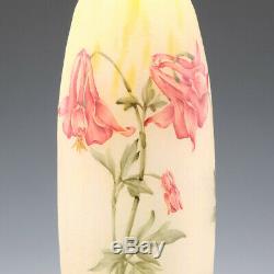 Tall Daum Nancy Floral Vase c1910