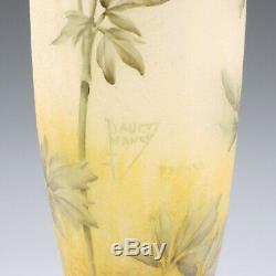 Tall Daum Nancy Floral Vase c1910
