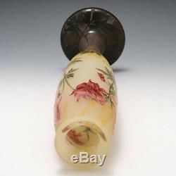 Tall Daum Nancy Floral Vase c1910