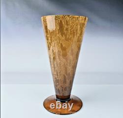 Unique, Luxurious Hand Blown Art Deco Vase, Most Likely Daum Nancy, Unsigned