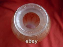 VERLYS, ANTIQUE FRENCH GLASS VASE, SIGNED, 1930s YEARS