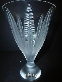 VERY RARE PAIR Lalique Campanule Vases Excellent Condition