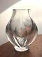 VINTAGE French St. Louis Blown Vase BIOMORPHIC Cut Crystal Heavy 8 Vase