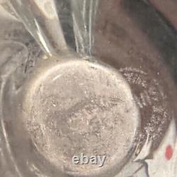 VINTAGE French St. Louis Blown Vase BIOMORPHIC Cut Crystal Heavy 8 Vase