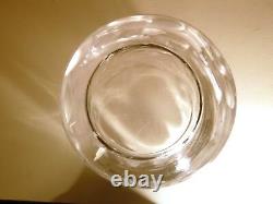 VINTAGE Lalique Crystal ISPAHAN ROSE Centerpiece Vase 9 1/2 Made in FRANCE