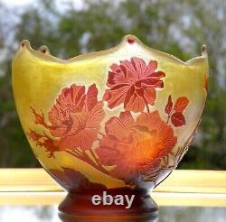 Vase Galle Art Nouveau Fabulous Cameo Decor Floral