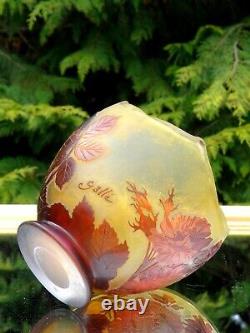 Vase Galle Art Nouveau Fabulous Cameo Decor Floral