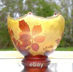 Vase Galle Art Nouveau Fabulous Cameo Decor Floral