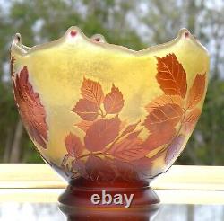 Vase Galle Art Nouveau Fabulous Cameo Decor Floral