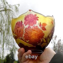 Vase Galle Art Nouveau Fabulous Cameo Decor Floral