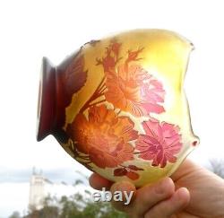 Vase Galle Art Nouveau Fabulous Cameo Decor Floral