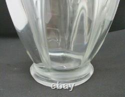 Verlys Art Deco French Art Glass Thistle Vase 9 5/8 Signed