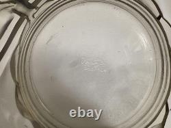 Verlys France Vase The Dancers Art Deco 1930's Smoke Glass Engraved Antique