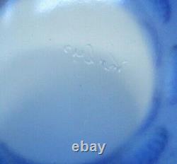 Verlys French Art Glass Blue Vase