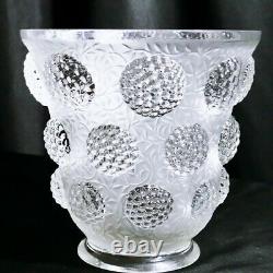 Verlys Les Cabochon VASE French Art Glass Vase, Opalescent, Circa 1937 Exquisite