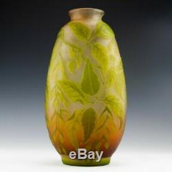 Very Large Signed Gallé Cameo Vase c1910