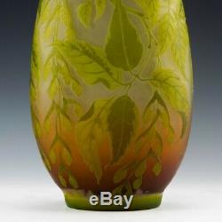 Very Large Signed Gallé Cameo Vase c1910